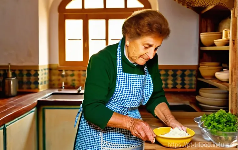 전통음식조리사 자격증 필요성 논란 - The Warmth of Traditional Portuguese Cuisine**

A cozy, sunlit traditional Portuguese kitchen. An el...